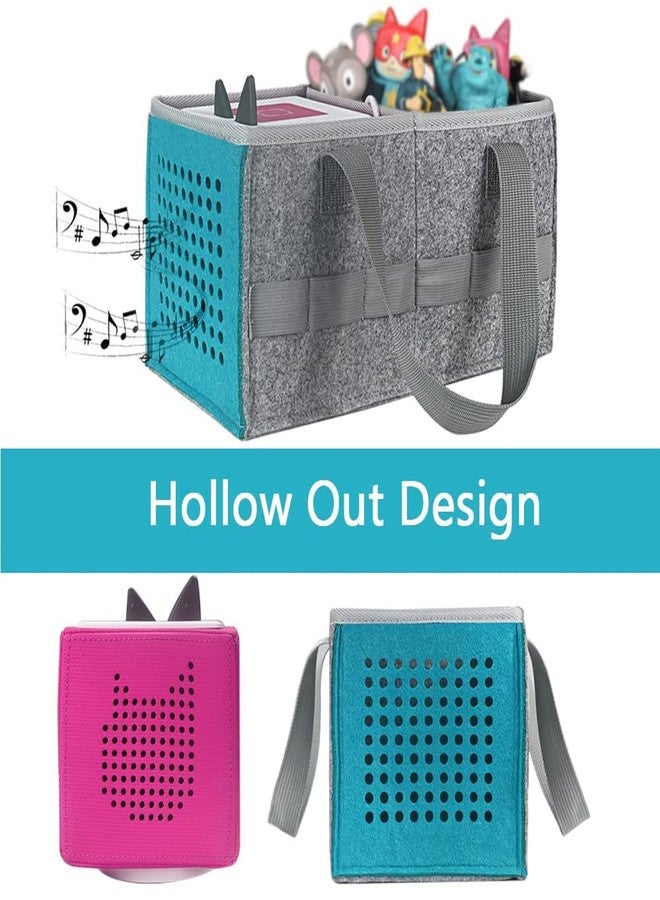 Hounyoln Carry Bag for Toniebox Audio Player Starter Set,Felt Organizer Case for Tonie 2 Starter Set Storage Bag - Image 3